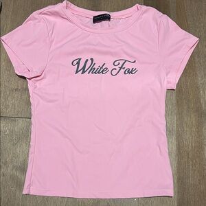 White Fox Boutique Soft Pink Tee